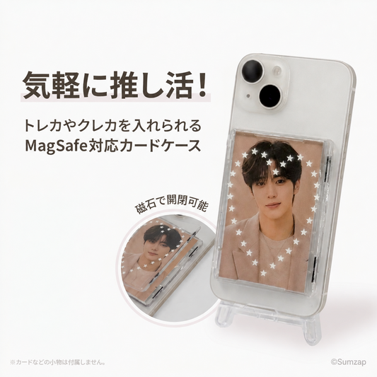 磁石付きスマートフォンカードケース　スマホ　MagSafe対応